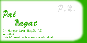 pal magat business card